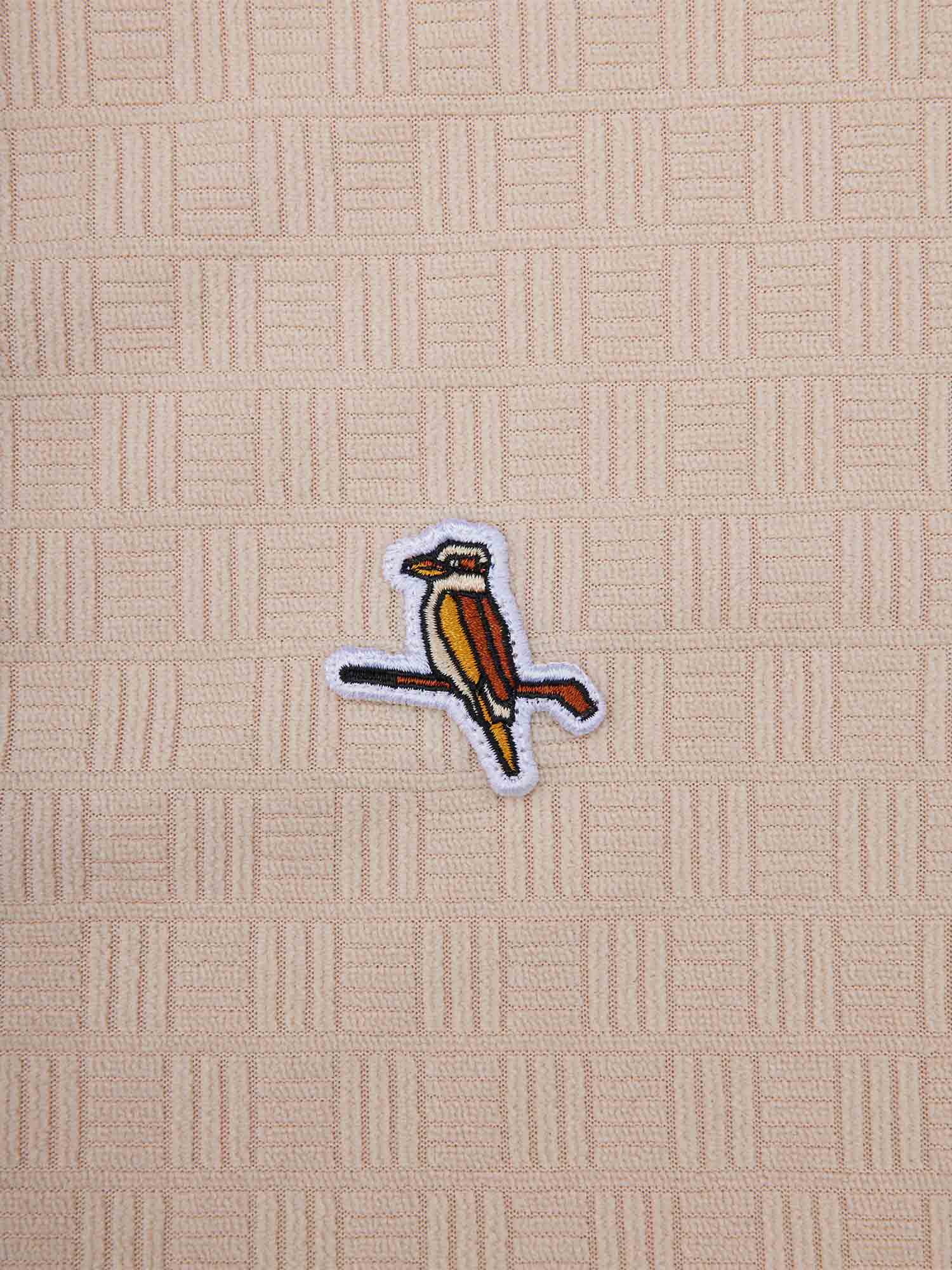 Kooka Jacquard Terry Polo Cream