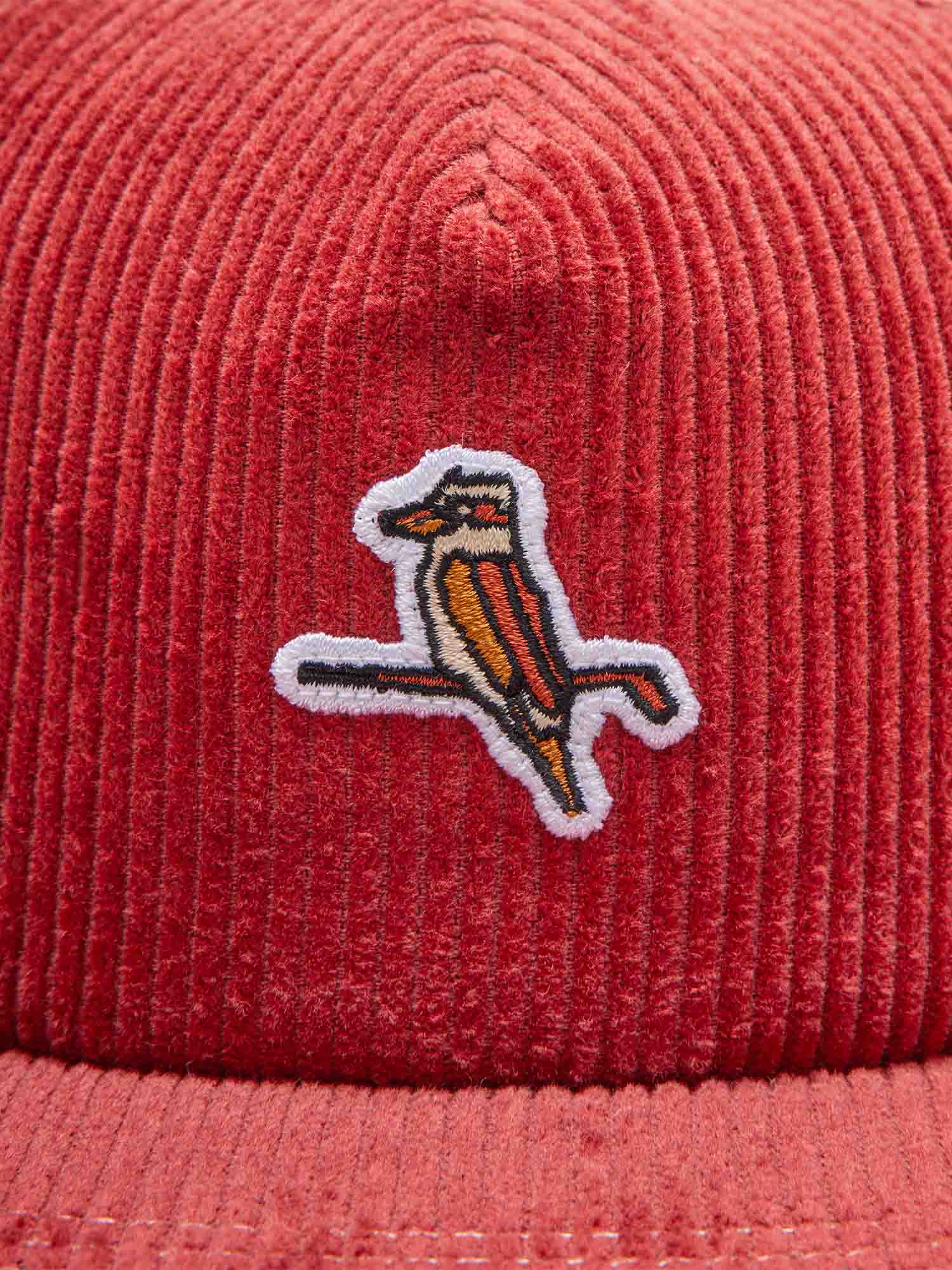 Kooka Mid Box Cap Red Corduroy