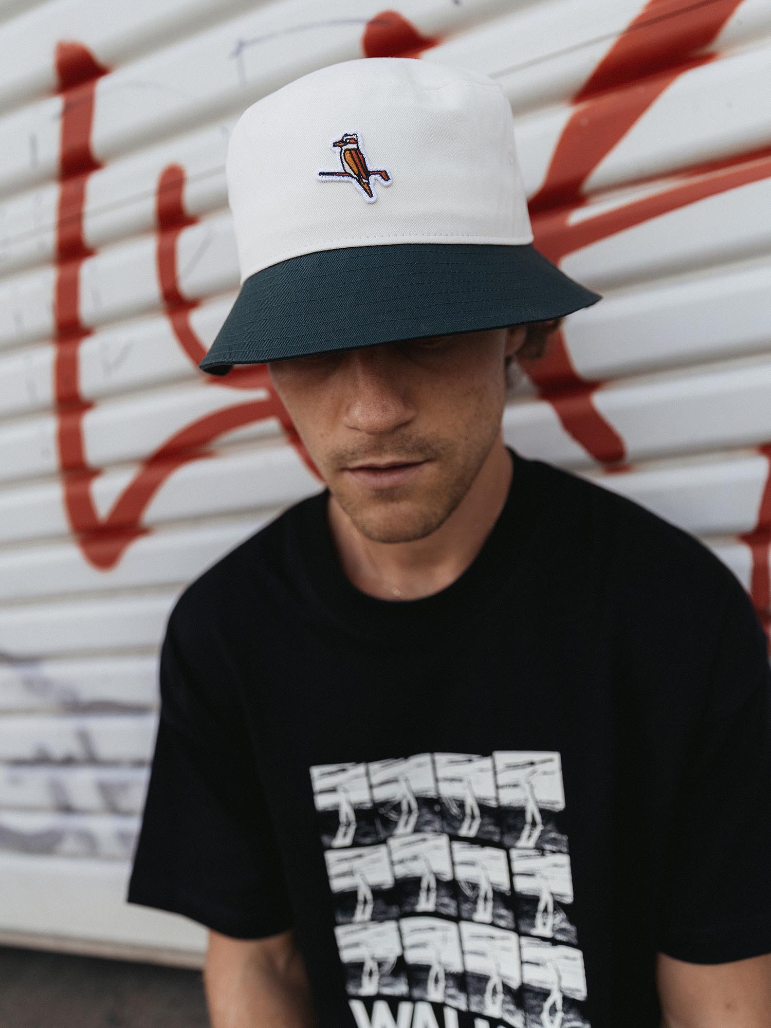 Kooka Bucket Hat Forest / Cream