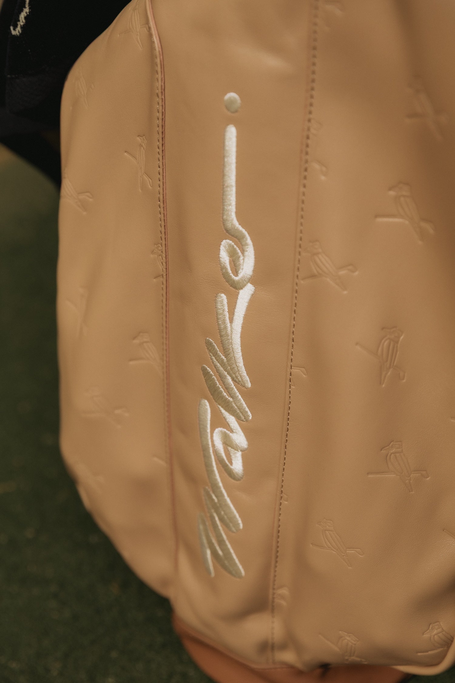 Walker x Hiroki Leather Sunday Bag Almond