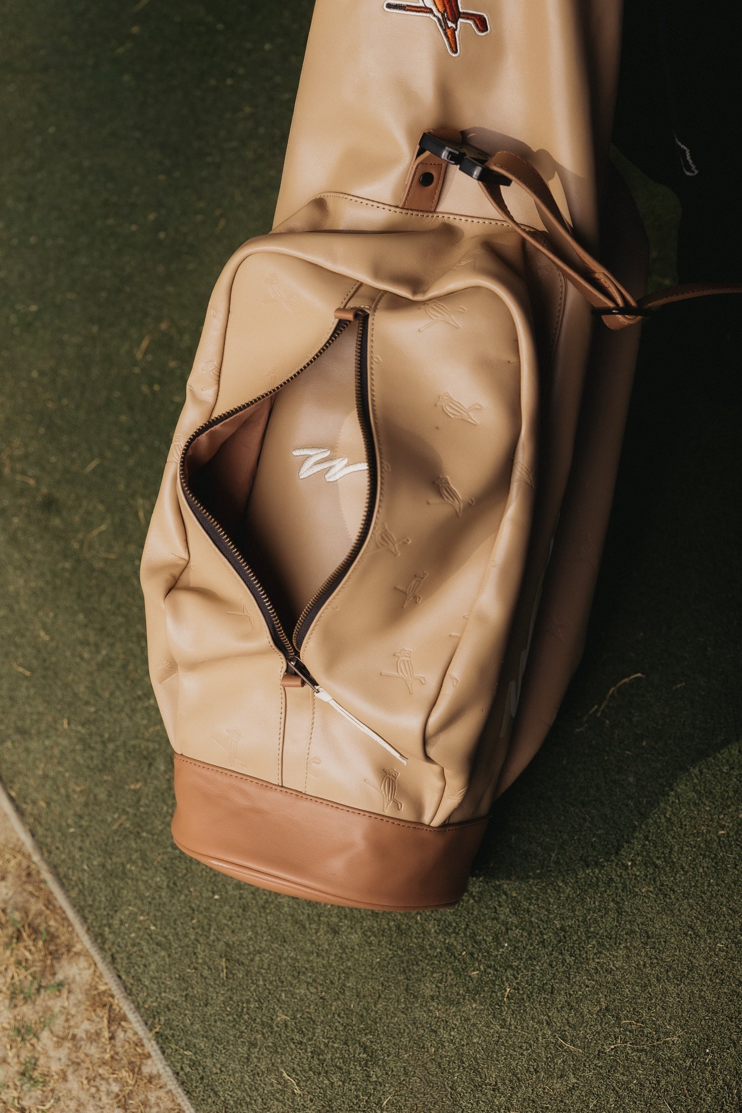 Walker x Hiroki Leather Sunday Bag Almond