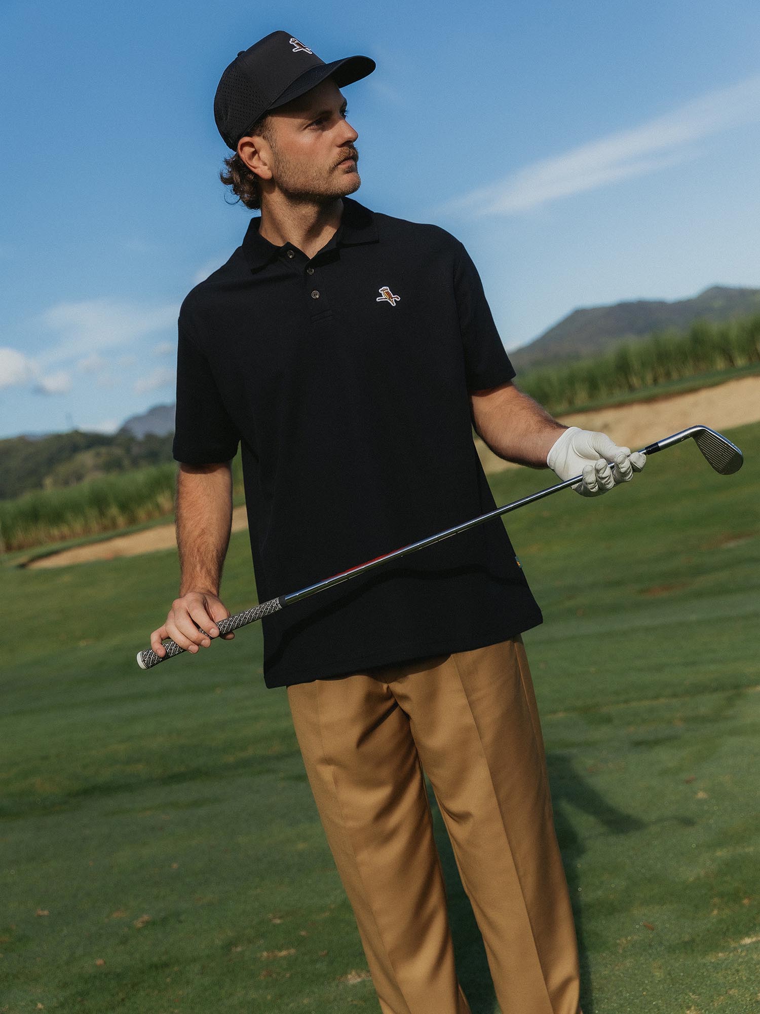 Pleated Easy Pant Dark Tan