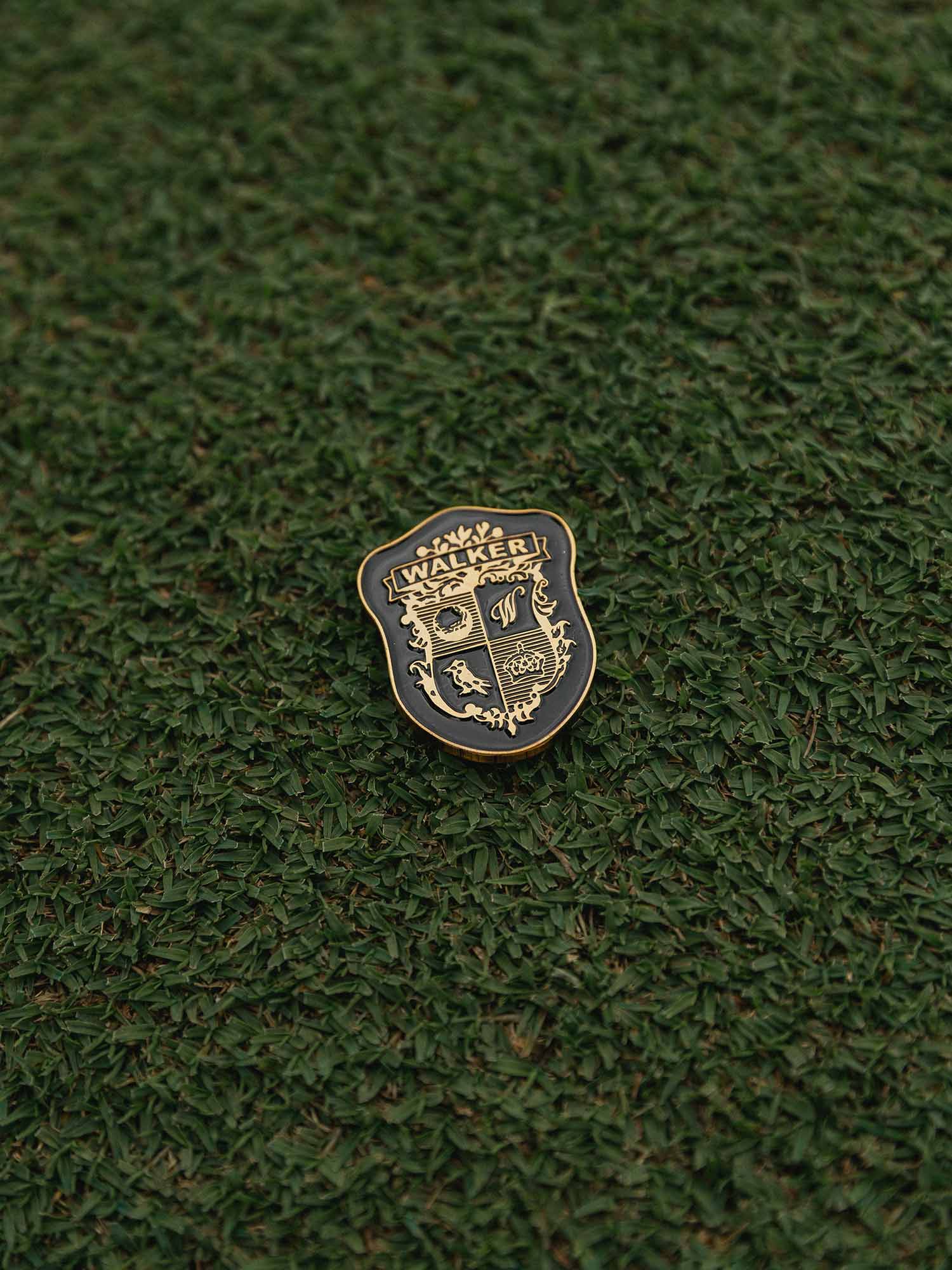 Ball Marker Crest 3 Pack - Black / Green / Brushed Gold