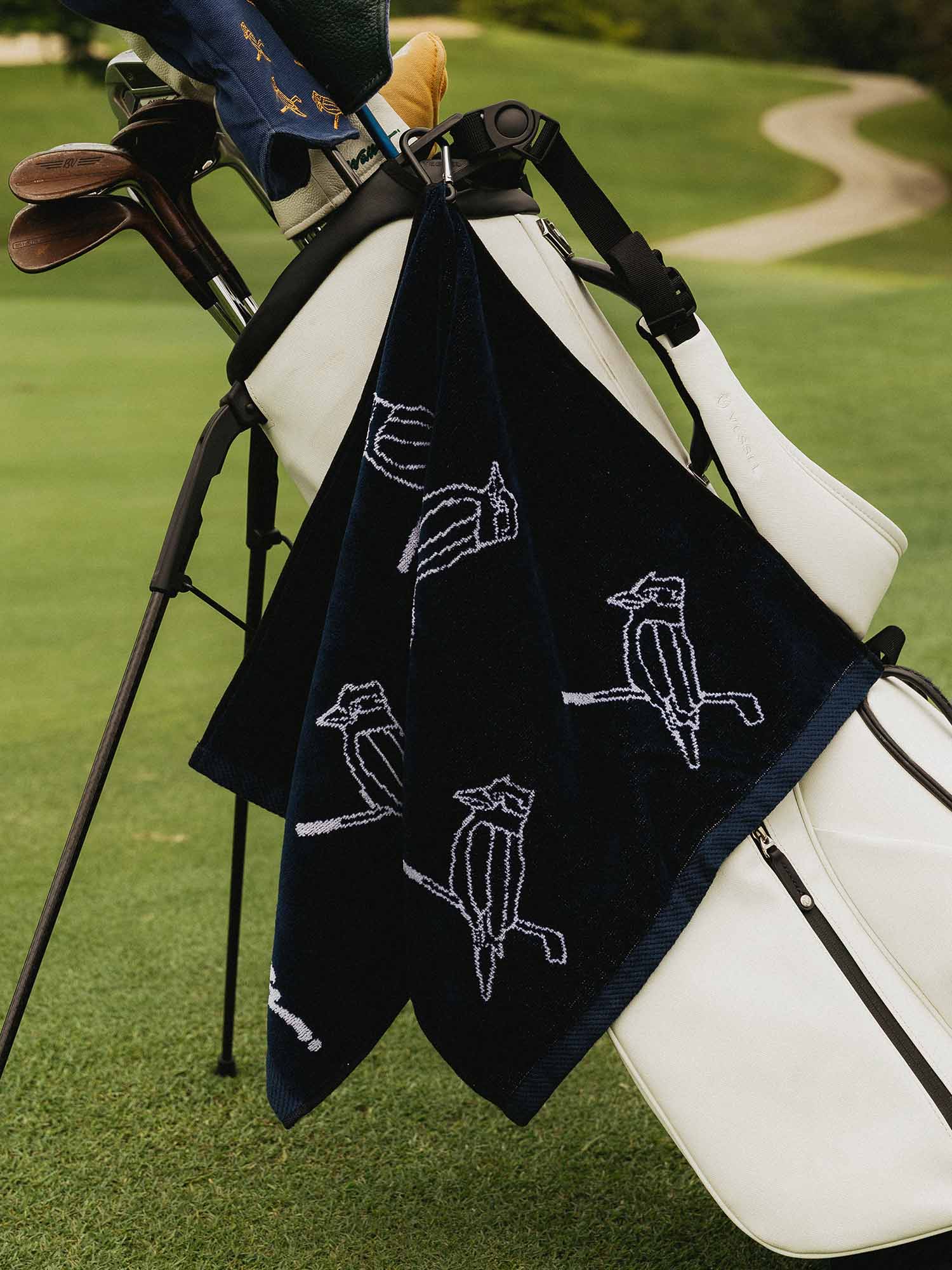 Kooka Icon Towel Navy / White