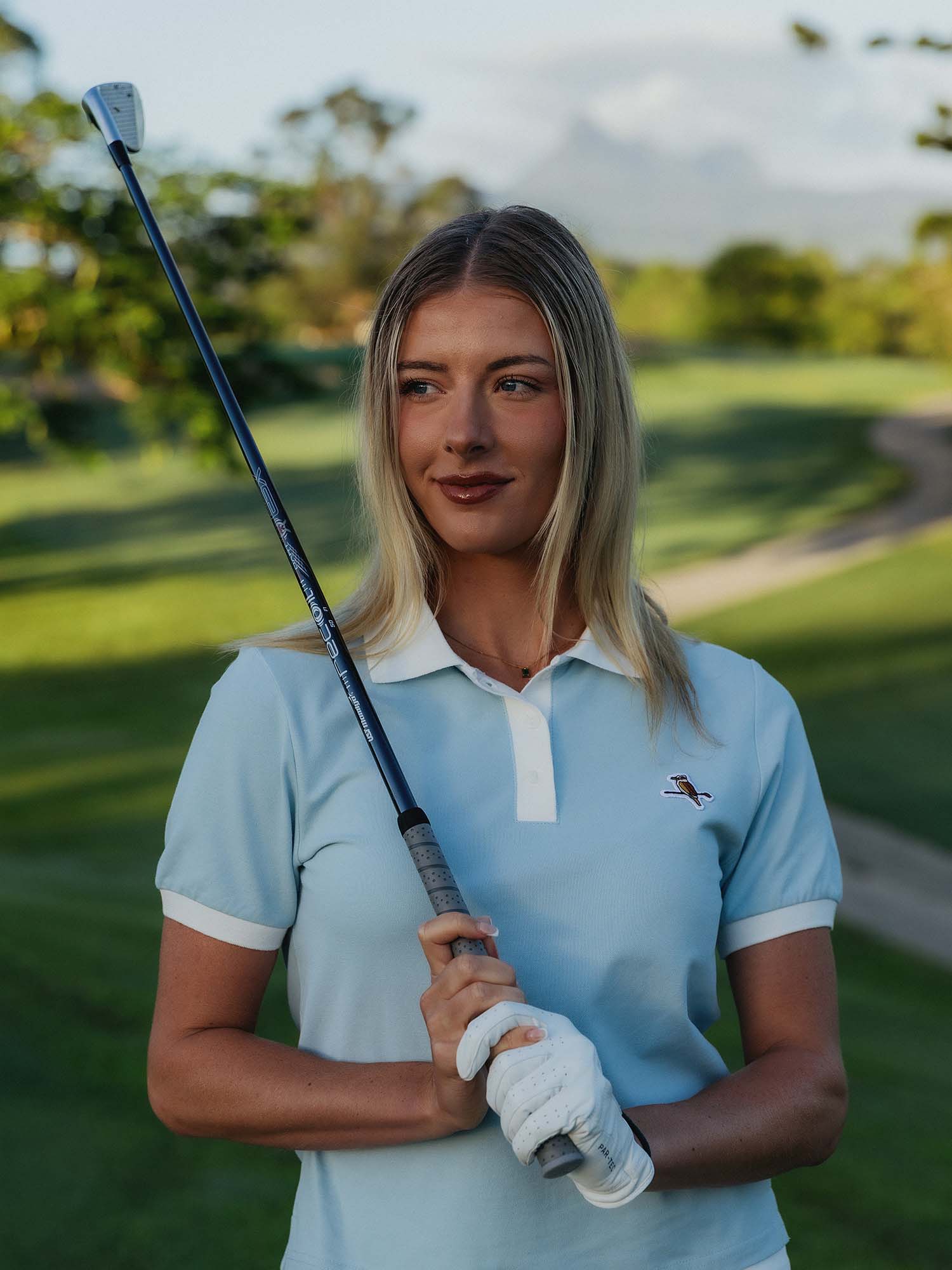 Womens Kooka Polo Powder / White