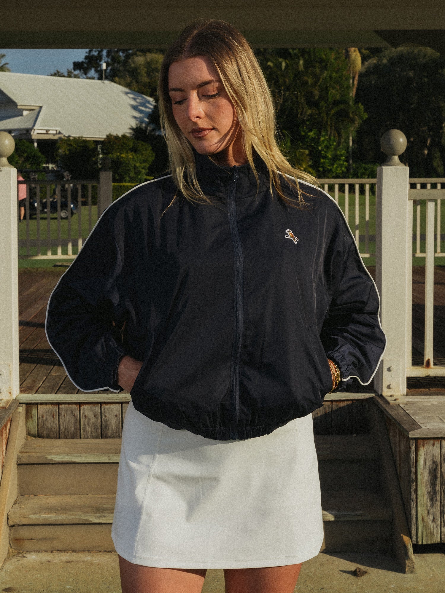 Womens Breaker Jacket Navy