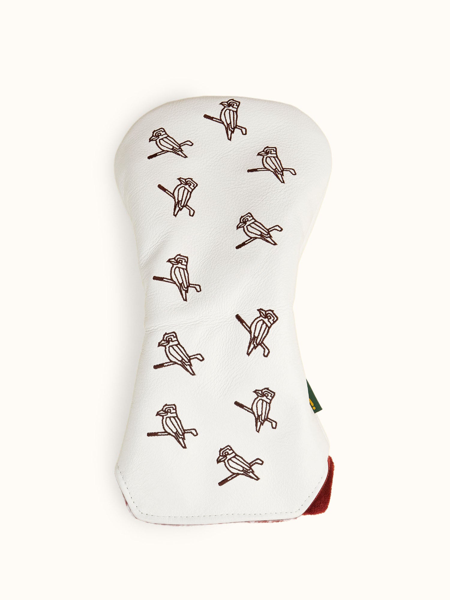 Dancing Kooka Leather Driver Cover Cream / Pinot