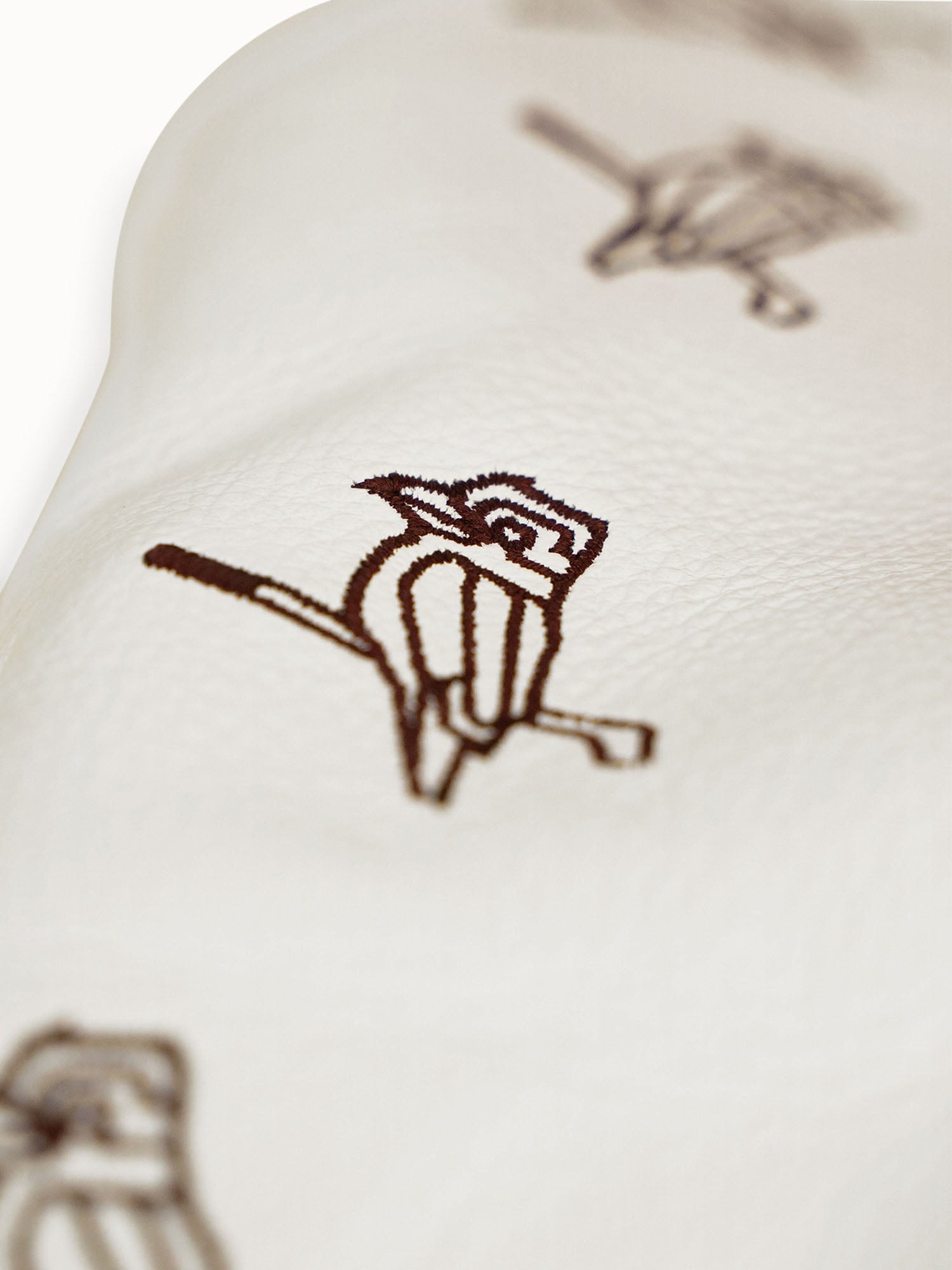 Dancing Kooka Leather Driver Cover Cream / Pinot