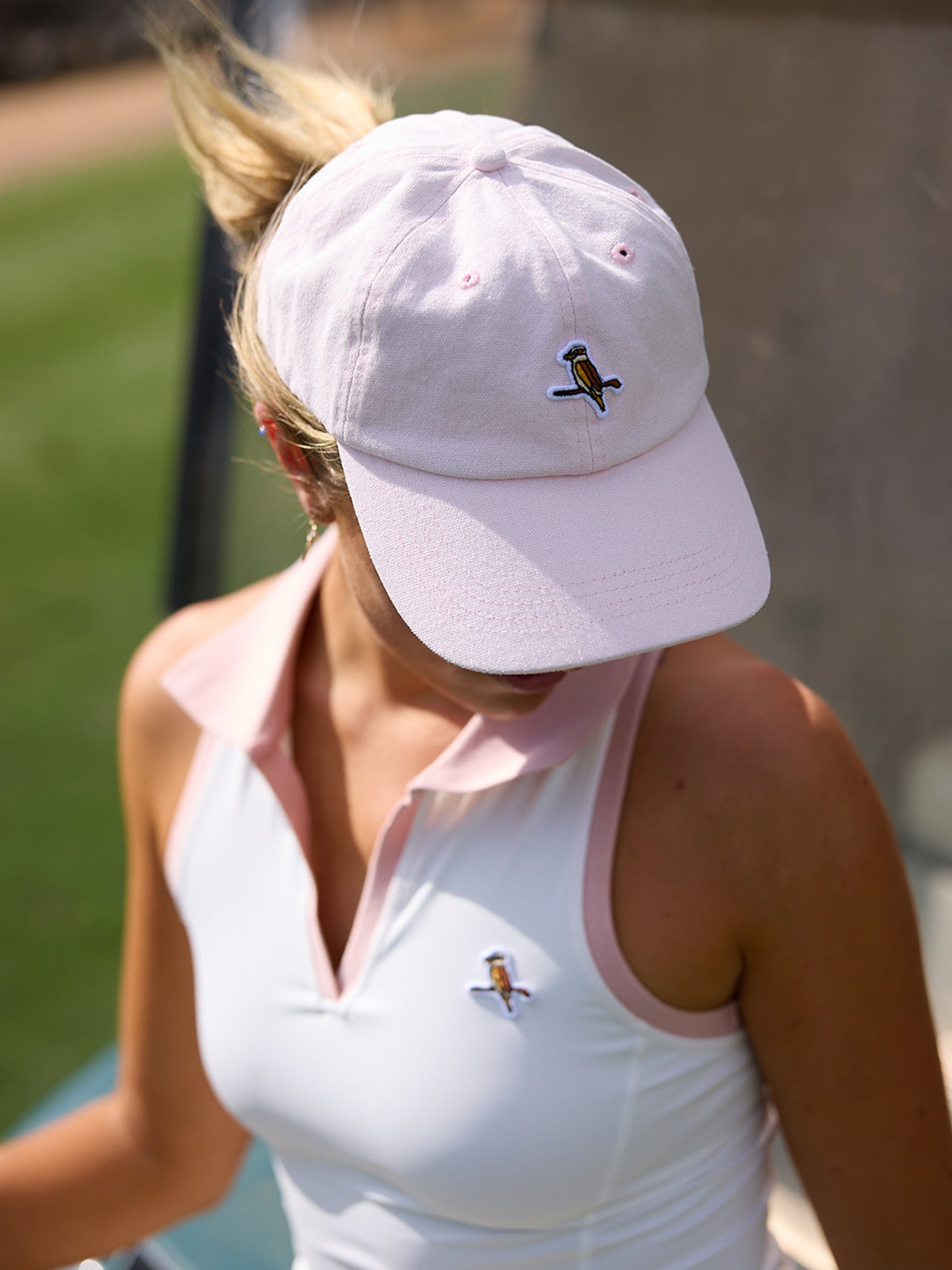 Womens Fairway Dress White / Pink