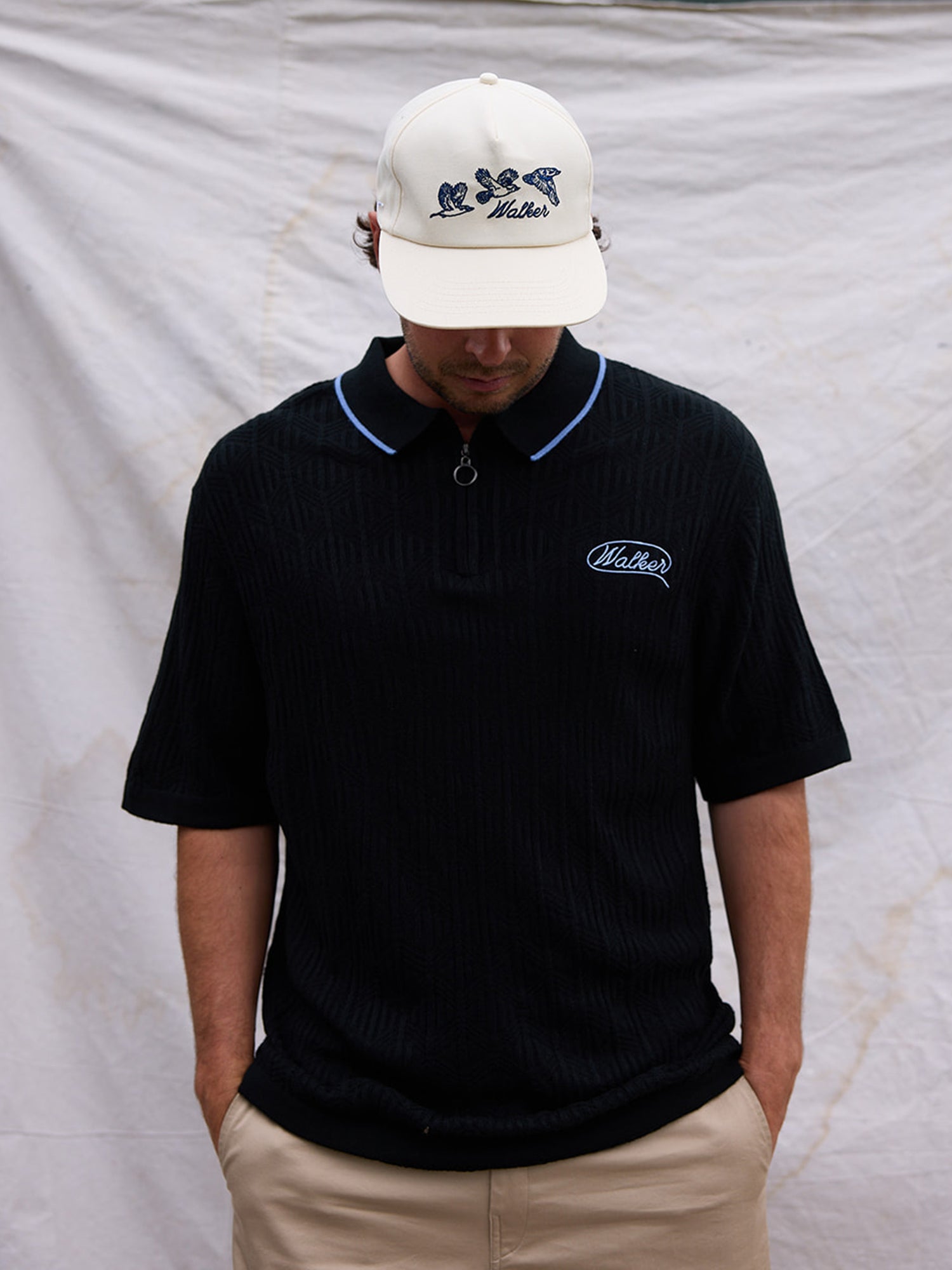 Lasso Knit Polo Black