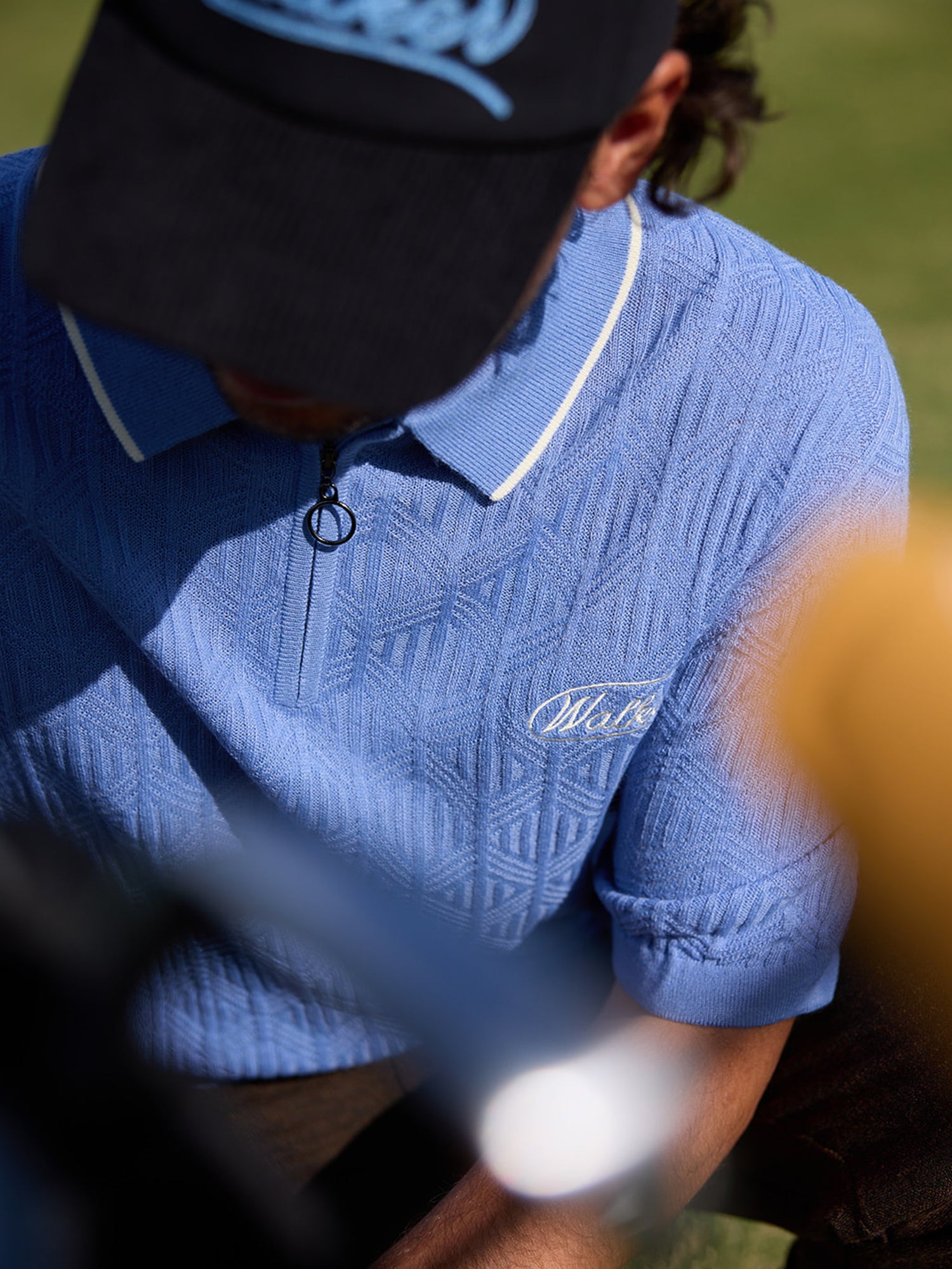 Lasso Knit Polo Sky Blue