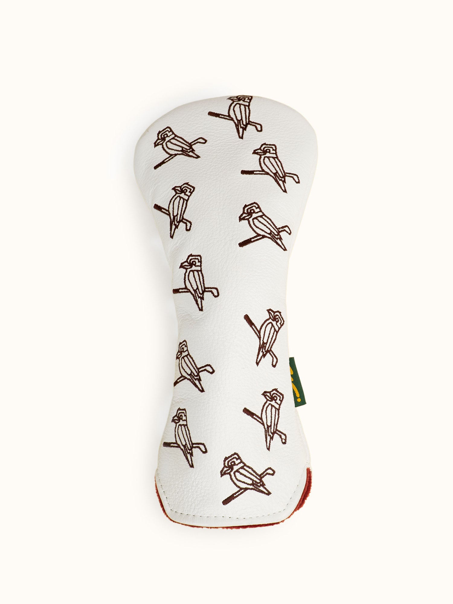 Dancing Kooka Leather Fairway Cover Cream / Pinot