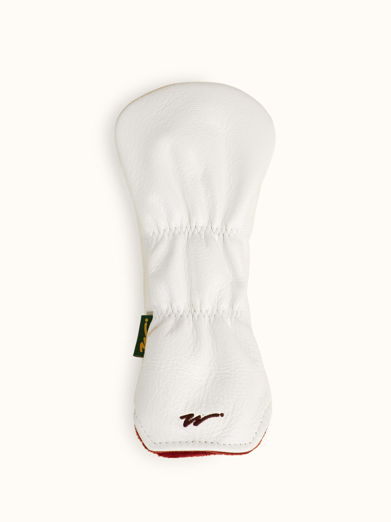 Dancing Kooka Leather Fairway Cover Cream / Pinot