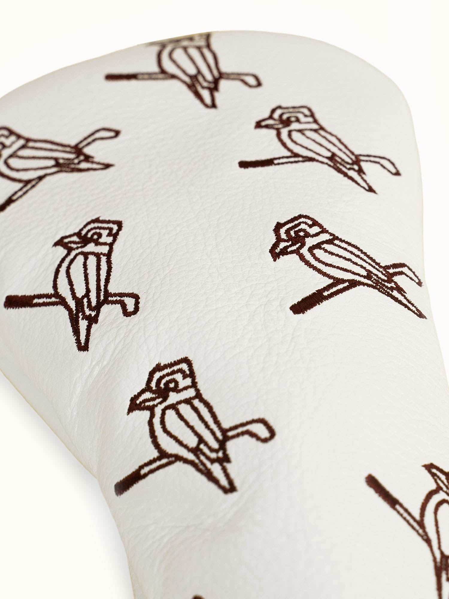 Dancing Kooka Leather Fairway Cover Cream / Pinot