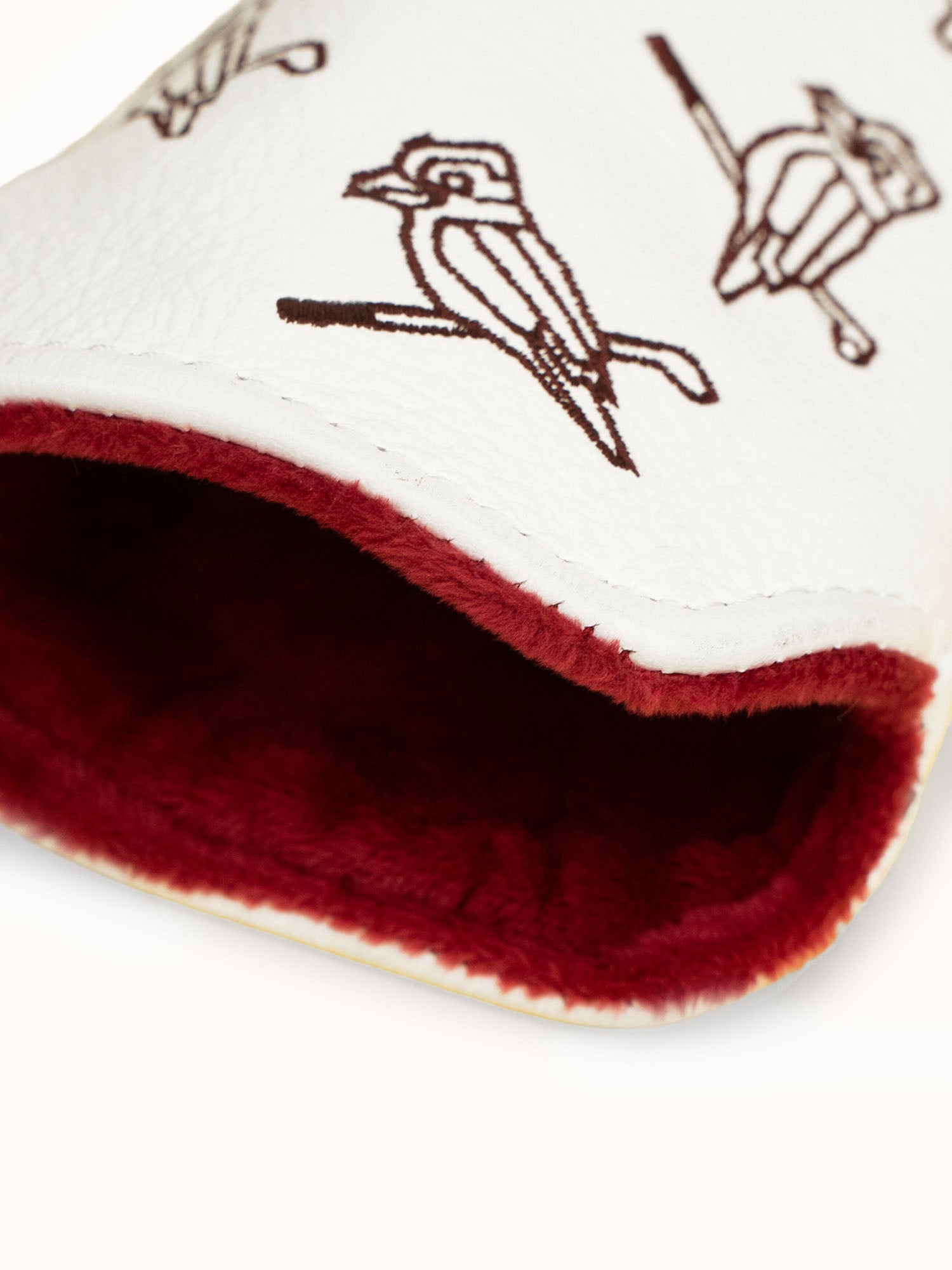 Dancing Kooka Leather Fairway Cover Cream / Pinot