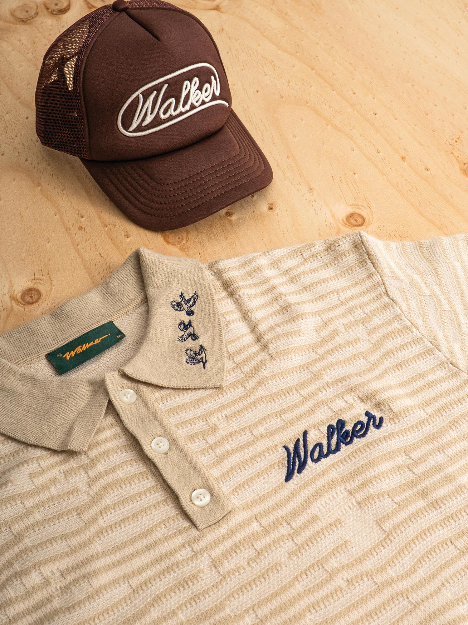 Flight Knit Polo Feather White