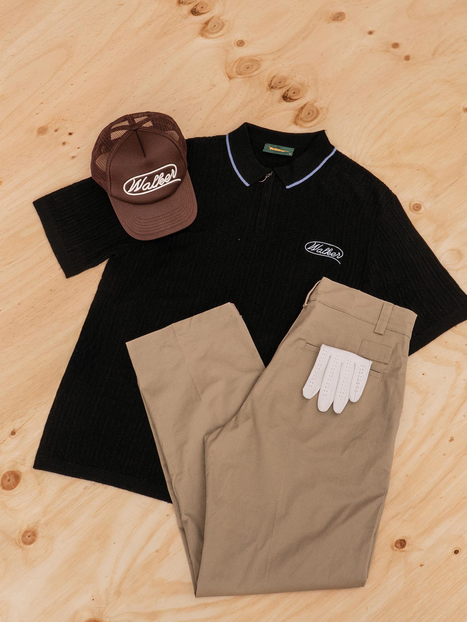 Lasso Knit Polo Black